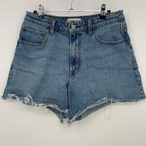 Abercrombie & Fitch The Dad Short High Rise Denim Cutoff Frayed shorts  Size 29
